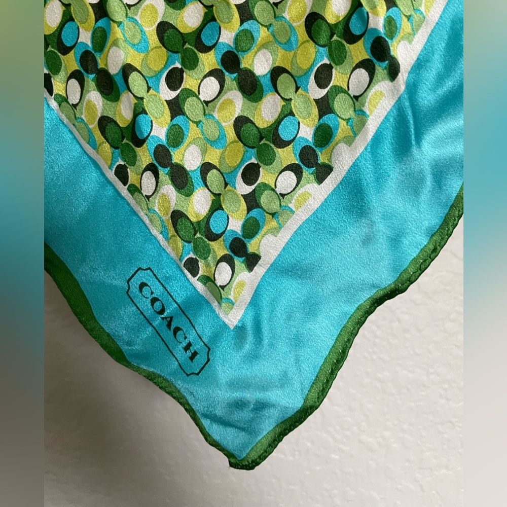 Vintage Coach Silk Scarf